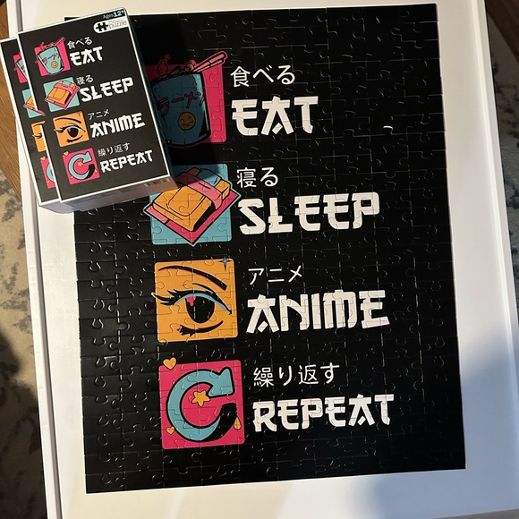 Anime Eat Sleep Repeat Puzzle - Picture 8 of 9